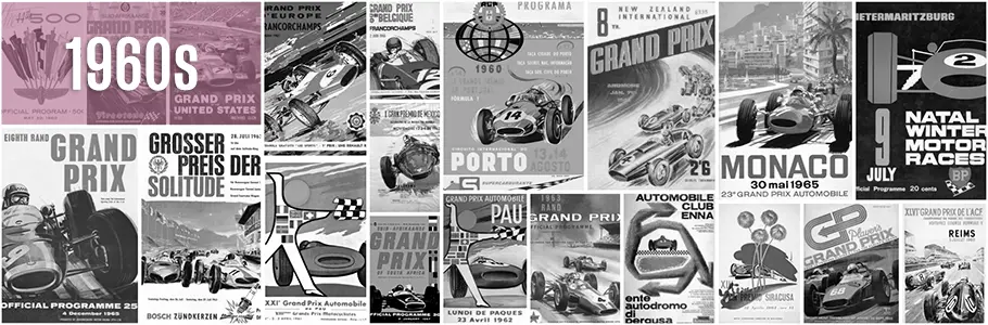 Formula 1 Race Covers 1960s