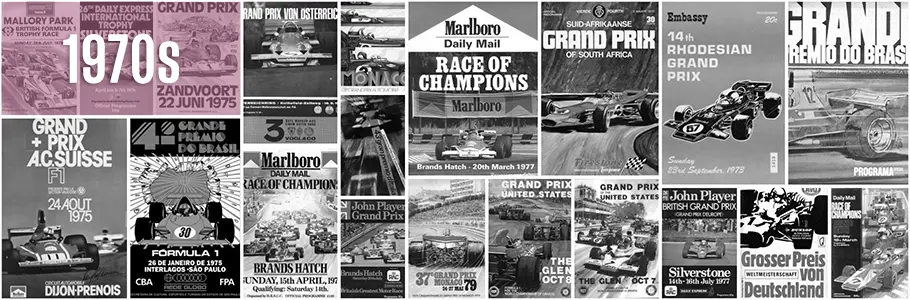 Formula 1 Race Covers 1970s