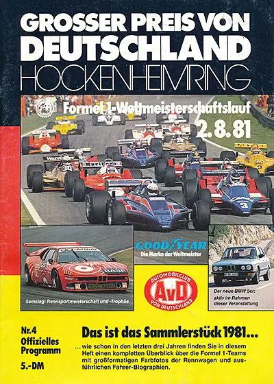 1981-08-02 | 1981 Grosser Preis von Deutschland | Hockenheim