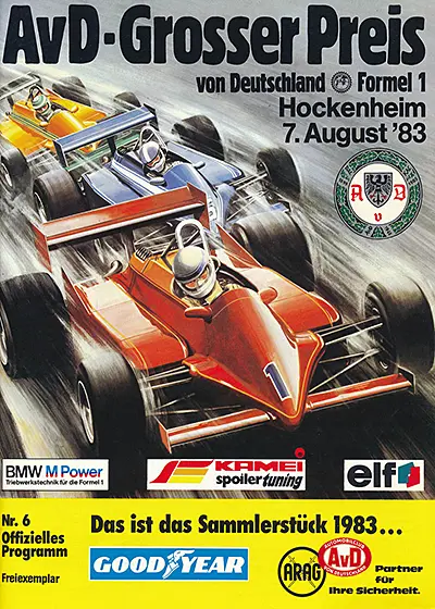 1983-08-07 | 1983 Grosser Preis von Deutschland | Hockenheim