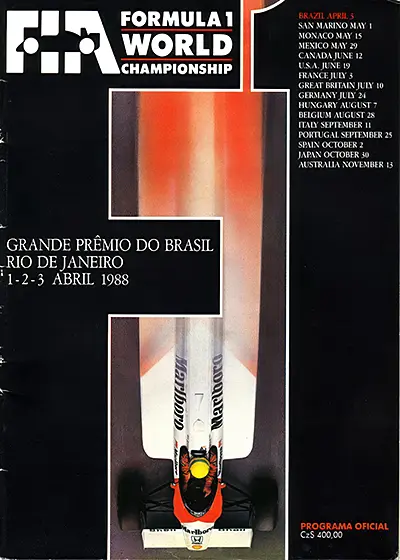 1988-04-03 | 1988 Grande Premio Do Brasil | Jacarepagua